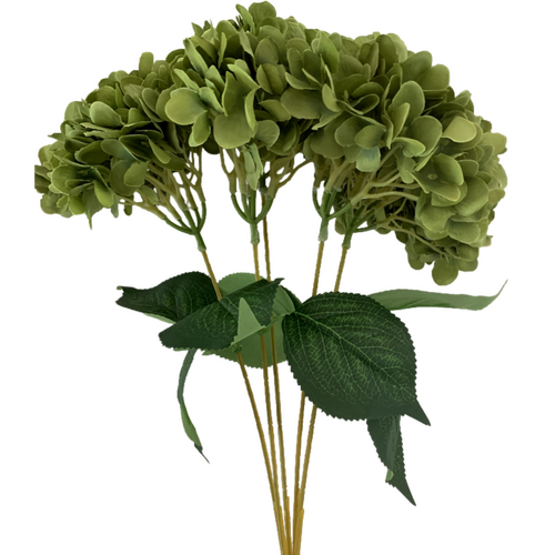 Large View 44cm  5 Head Hydrangea Willow