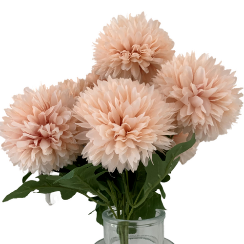 Large View 7 Head Dahlia Bouquet - Soft Pink