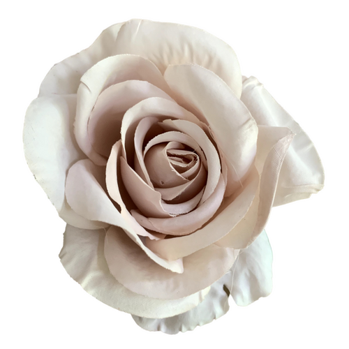 Large View 9cm Rose Flower Head - Soft Mauve