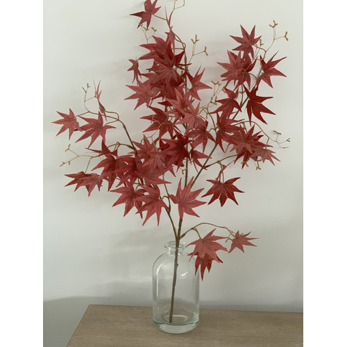 Large View 65cm Autumn Brown Japenese Maple Leaves / Branch