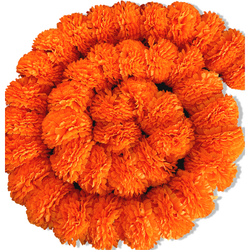 Large View 2m - Giant Marigold Garland (Diwali) - Orange