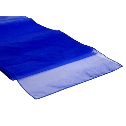 Large View Organza (Regular) Table Runner - Royal Blue