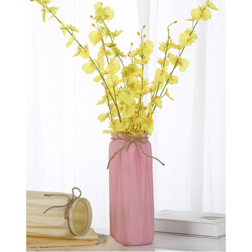 Large View 27cm Glass Flower Vase  - PINK 