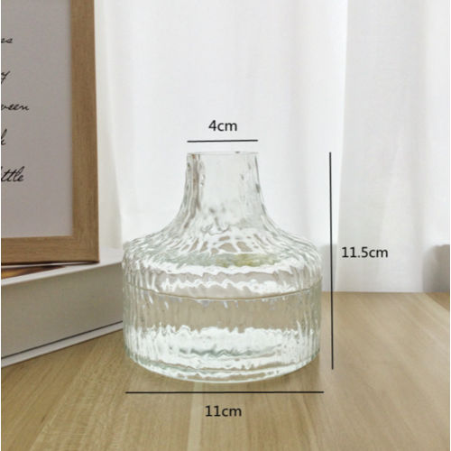 Large View Clear Glass Vase - 10cmx11cm