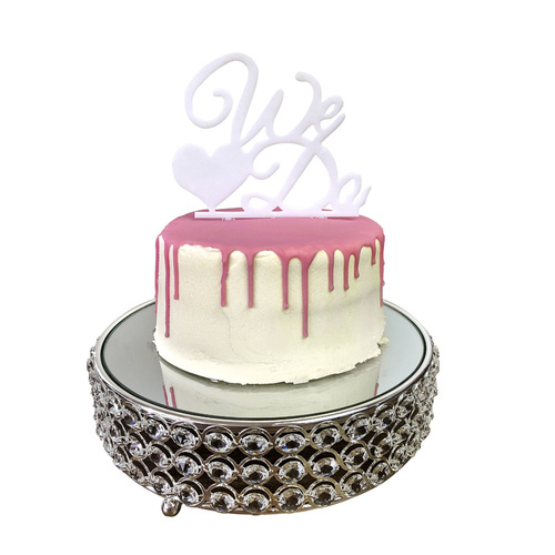 Large View White - WE DO Acrylic Cake Topper