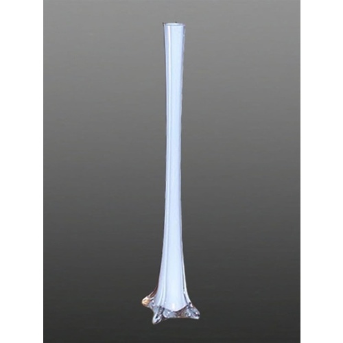 Large View 20 inch (50cm)  - White - Eiffel Tower Vase