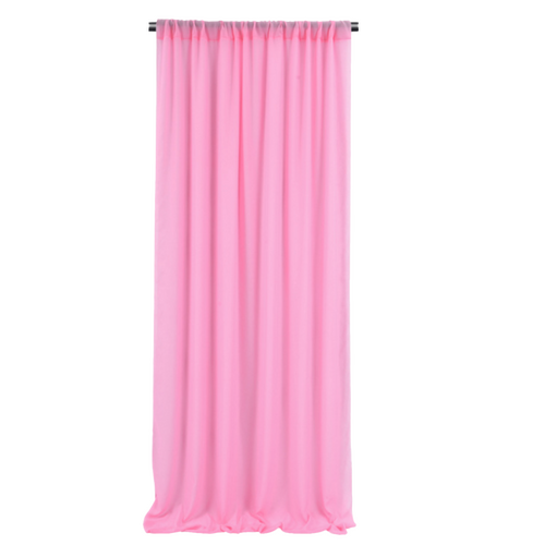Large View Chiffon Backdrop Curtain Panel 3m  - Dark Pink