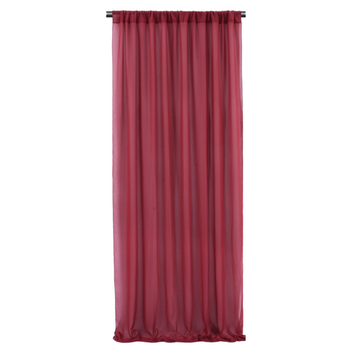 Large View Chiffon Backdrop Curtain Panel 3M - Burgundy