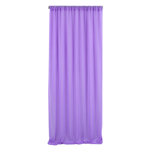 Large View Chiffon Backdrop Curtain Panel 3m - Light Purple