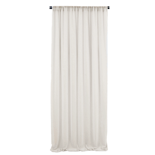 Large View Chiffon Backdrop Curtain Panel  3m - Ivory