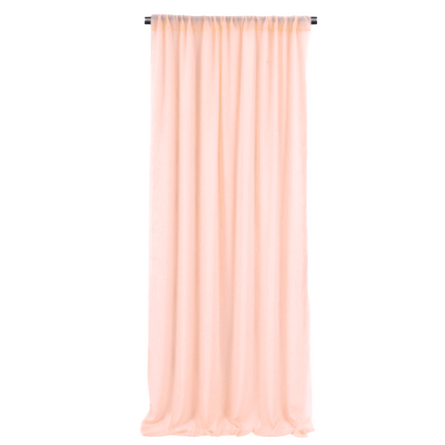 Large View Chiffon Backdrop Curtain Panel 3m - Nude Pink