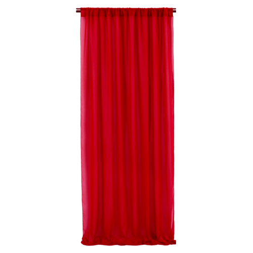 Large View Chiffon Backdrop Curtain Panel 3m - Red