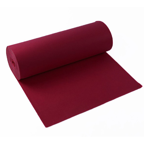 Large View 1m x 10m  Non-Woven Aisle Runner - Wine