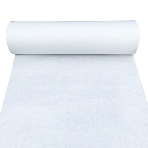 Large View 1mx10m White Aisle Runner Carpet - Non-Woven