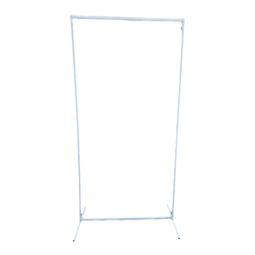 Large View 2mx1m Balloon Arch/Backdrop Frame - White