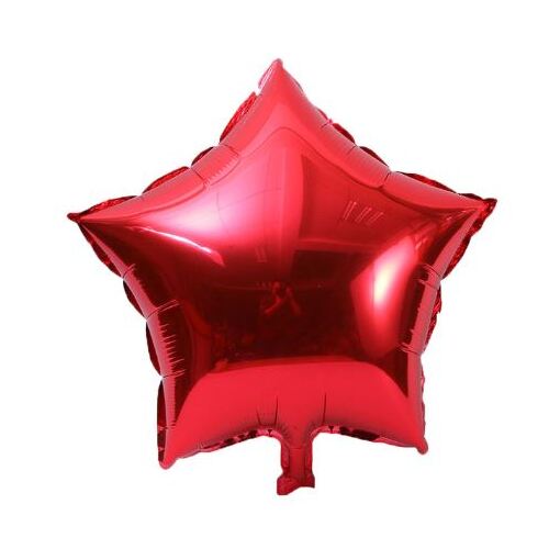 Large View 25cm Red Foil Star Balloon