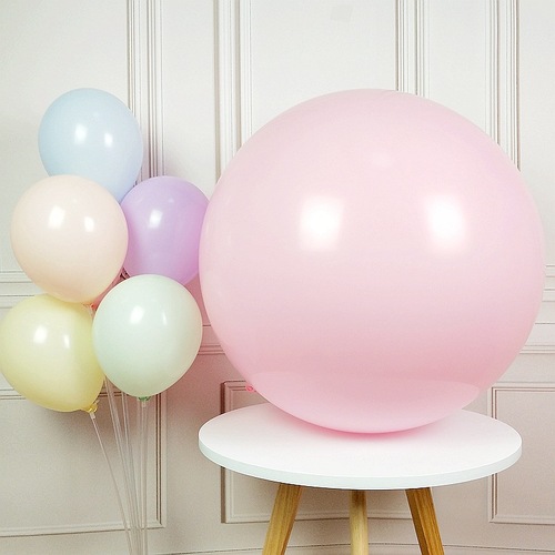 Large View 90cm (36") Pastel Macaroon Giant Balloon - Pink
