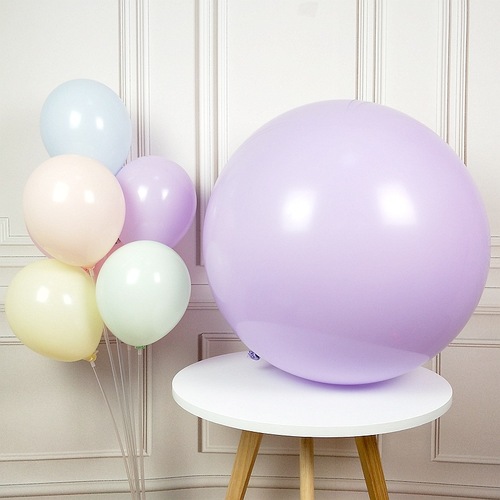 Large View 90cm (36") Pastel Macaroon Giant Balloon - Light Purple
