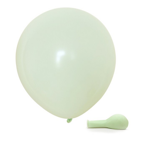 Large View 10pcs - 25cm (10")  Pastel Balloons - Green