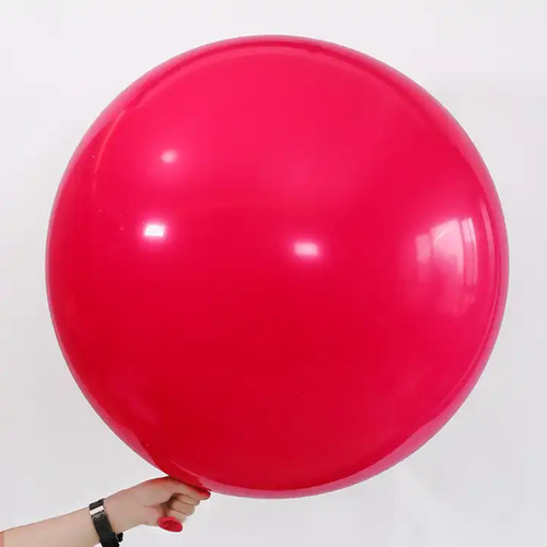 Large View 90cm (36") Macaroon Giant Balloon - Dark Pink