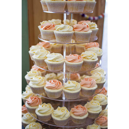 Large View Round Maypole Cupcake Stand - 3 tier