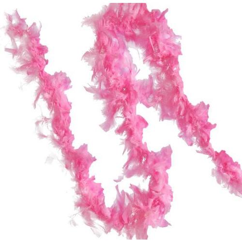 Large View Feather Boa -  Pink - Budget Quality Prop