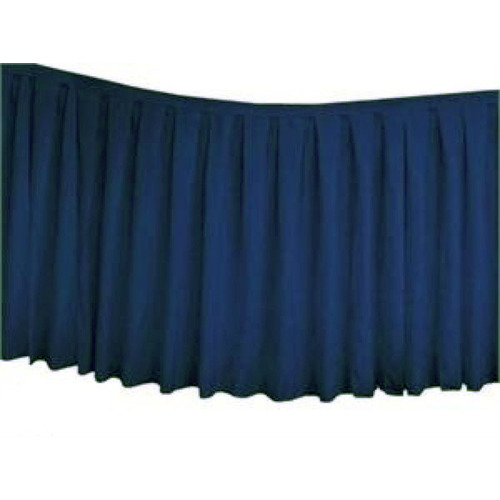 Large View Table Skirting Polyester Navy (4.3m)