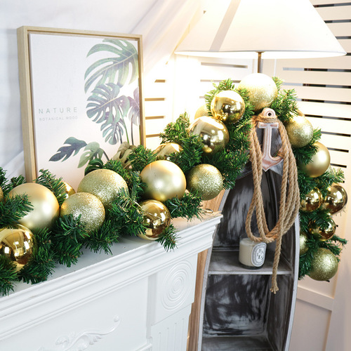 Large View 260cm Luxury Christmas Garland/Runner Gold