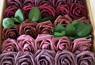 Boxed Foam Roses