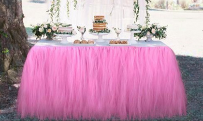 Tulle Table Skirting