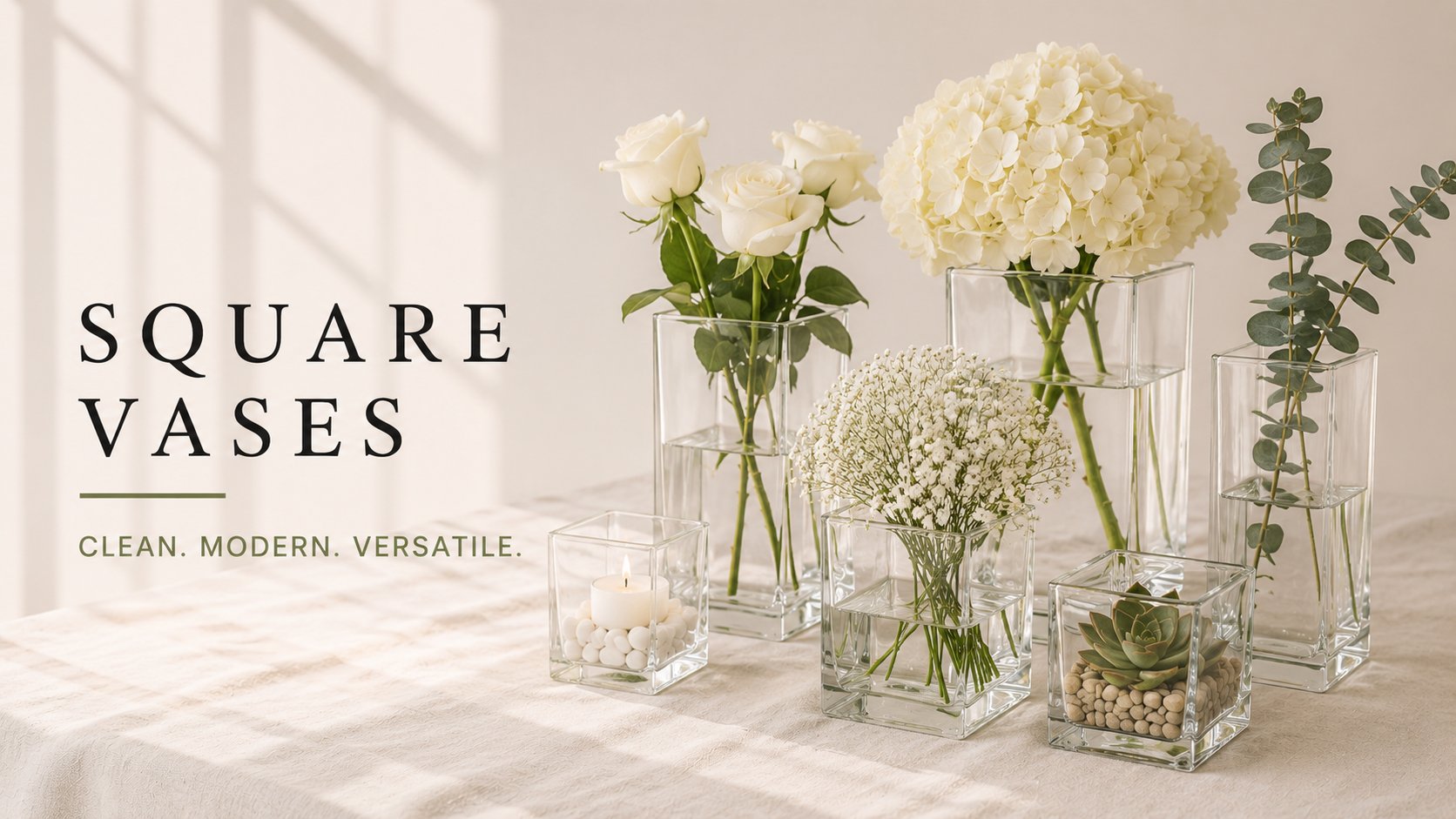 Square Vases