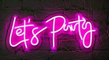 LED Party Signs