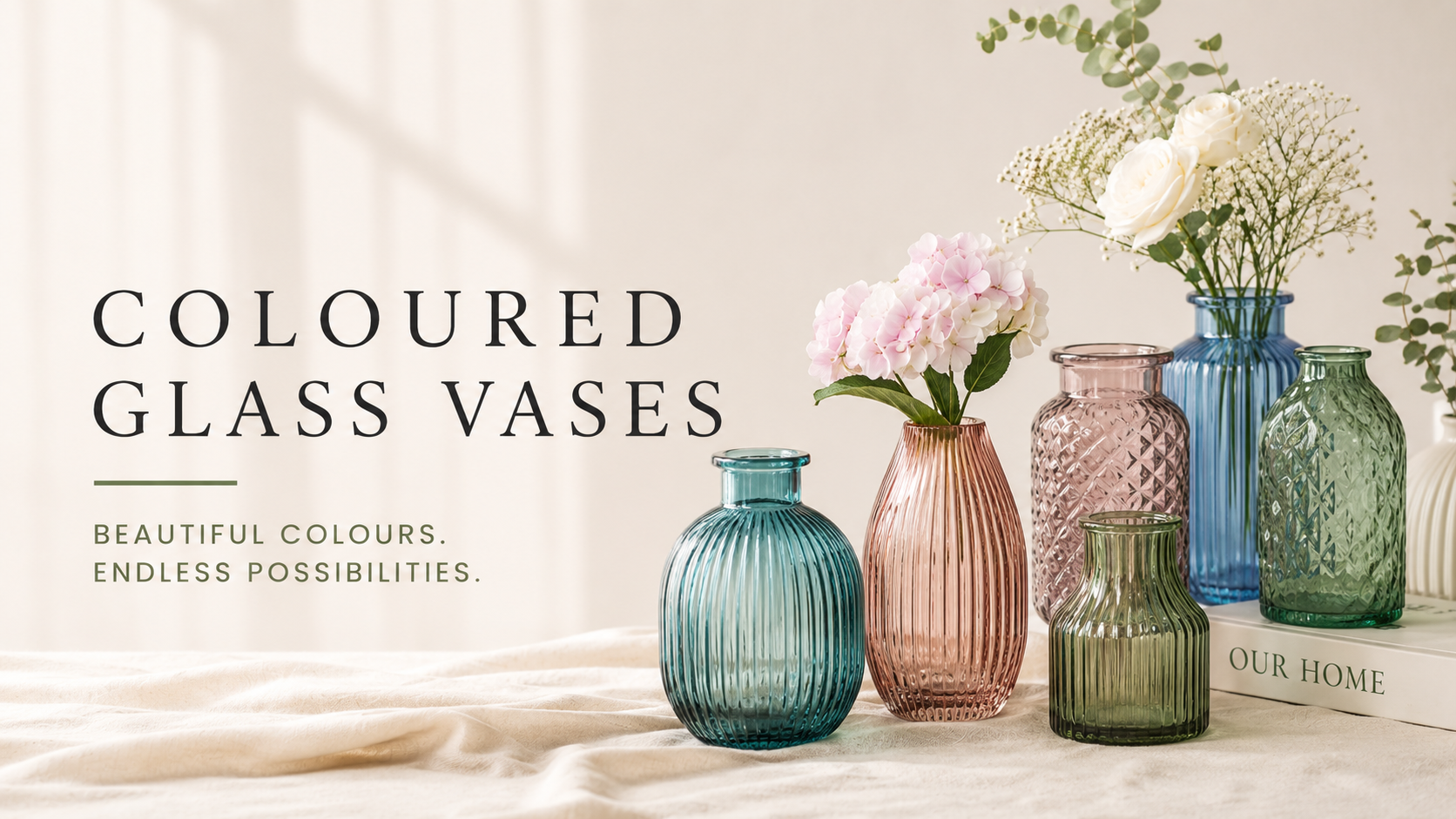 Coloured Glass Vases